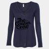 Women's Flowy Long Sleeve V-Neck Tee Thumbnail