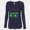 Women's Flowy Long Sleeve V-Neck Tee Thumbnail