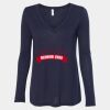 Women's Flowy Long Sleeve V-Neck Tee Thumbnail