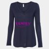 Women's Flowy Long Sleeve V-Neck Tee Thumbnail