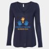 Women's Flowy Long Sleeve V-Neck Tee Thumbnail