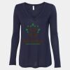 Women's Flowy Long Sleeve V-Neck Tee Thumbnail