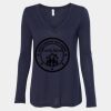 Women's Flowy Long Sleeve V-Neck Tee Thumbnail