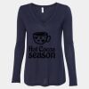 Women's Flowy Long Sleeve V-Neck Tee Thumbnail