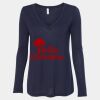 Women's Flowy Long Sleeve V-Neck Tee Thumbnail