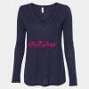 Women's Flowy Long Sleeve V-Neck Tee Thumbnail