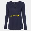 Women's Flowy Long Sleeve V-Neck Tee Thumbnail