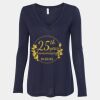Women's Flowy Long Sleeve V-Neck Tee Thumbnail