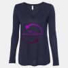 Women's Flowy Long Sleeve V-Neck Tee Thumbnail