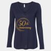 Women's Flowy Long Sleeve V-Neck Tee Thumbnail