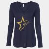 Women's Flowy Long Sleeve V-Neck Tee Thumbnail