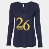 Women's Flowy Long Sleeve V-Neck Tee Thumbnail