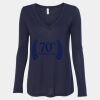 Women's Flowy Long Sleeve V-Neck Tee Thumbnail