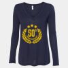 Women's Flowy Long Sleeve V-Neck Tee Thumbnail