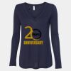 Women's Flowy Long Sleeve V-Neck Tee Thumbnail