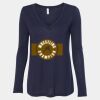 Women's Flowy Long Sleeve V-Neck Tee Thumbnail