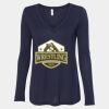 Women's Flowy Long Sleeve V-Neck Tee Thumbnail