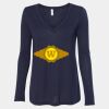 Women's Flowy Long Sleeve V-Neck Tee Thumbnail