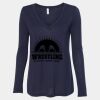 Women's Flowy Long Sleeve V-Neck Tee Thumbnail