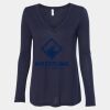 Women's Flowy Long Sleeve V-Neck Tee Thumbnail