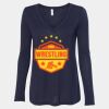 Women's Flowy Long Sleeve V-Neck Tee Thumbnail