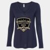 Women's Flowy Long Sleeve V-Neck Tee Thumbnail