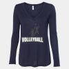 Women's Flowy Long Sleeve V-Neck Tee Thumbnail