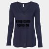 Women's Flowy Long Sleeve V-Neck Tee Thumbnail