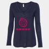 Women's Flowy Long Sleeve V-Neck Tee Thumbnail