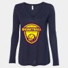 Women's Flowy Long Sleeve V-Neck Tee Thumbnail