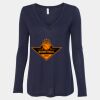 Women's Flowy Long Sleeve V-Neck Tee Thumbnail