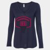 Women's Flowy Long Sleeve V-Neck Tee Thumbnail