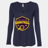 Women's Flowy Long Sleeve V-Neck Tee Thumbnail