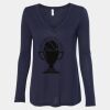 Women's Flowy Long Sleeve V-Neck Tee Thumbnail