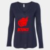 Women's Flowy Long Sleeve V-Neck Tee Thumbnail