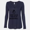 Women's Flowy Long Sleeve V-Neck Tee Thumbnail