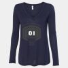 Women's Flowy Long Sleeve V-Neck Tee Thumbnail