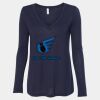 Women's Flowy Long Sleeve V-Neck Tee Thumbnail