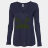 Women's Flowy Long Sleeve V-Neck Tee Thumbnail