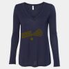 Women's Flowy Long Sleeve V-Neck Tee Thumbnail