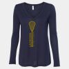 Women's Flowy Long Sleeve V-Neck Tee Thumbnail