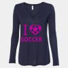 Women's Flowy Long Sleeve V-Neck Tee Thumbnail