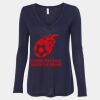 Women's Flowy Long Sleeve V-Neck Tee Thumbnail