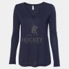 Women's Flowy Long Sleeve V-Neck Tee Thumbnail