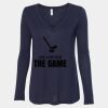 Women's Flowy Long Sleeve V-Neck Tee Thumbnail