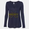 Women's Flowy Long Sleeve V-Neck Tee Thumbnail