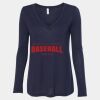 Women's Flowy Long Sleeve V-Neck Tee Thumbnail