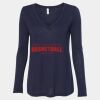 Women's Flowy Long Sleeve V-Neck Tee Thumbnail