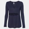 Women's Flowy Long Sleeve V-Neck Tee Thumbnail