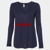 Women's Flowy Long Sleeve V-Neck Tee Thumbnail